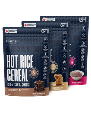 Grindstone Blends Cream of Rice Trio Chocolate, Maple and
              Unflavoured