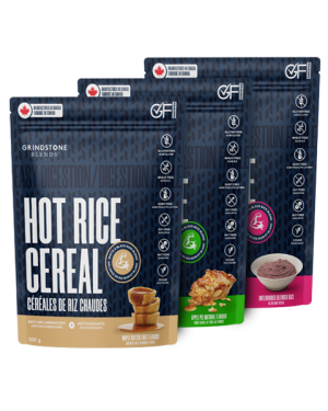 Grindstone Blends Cream of Rice Trio Maple, Apple Pie and
              Unflavoured