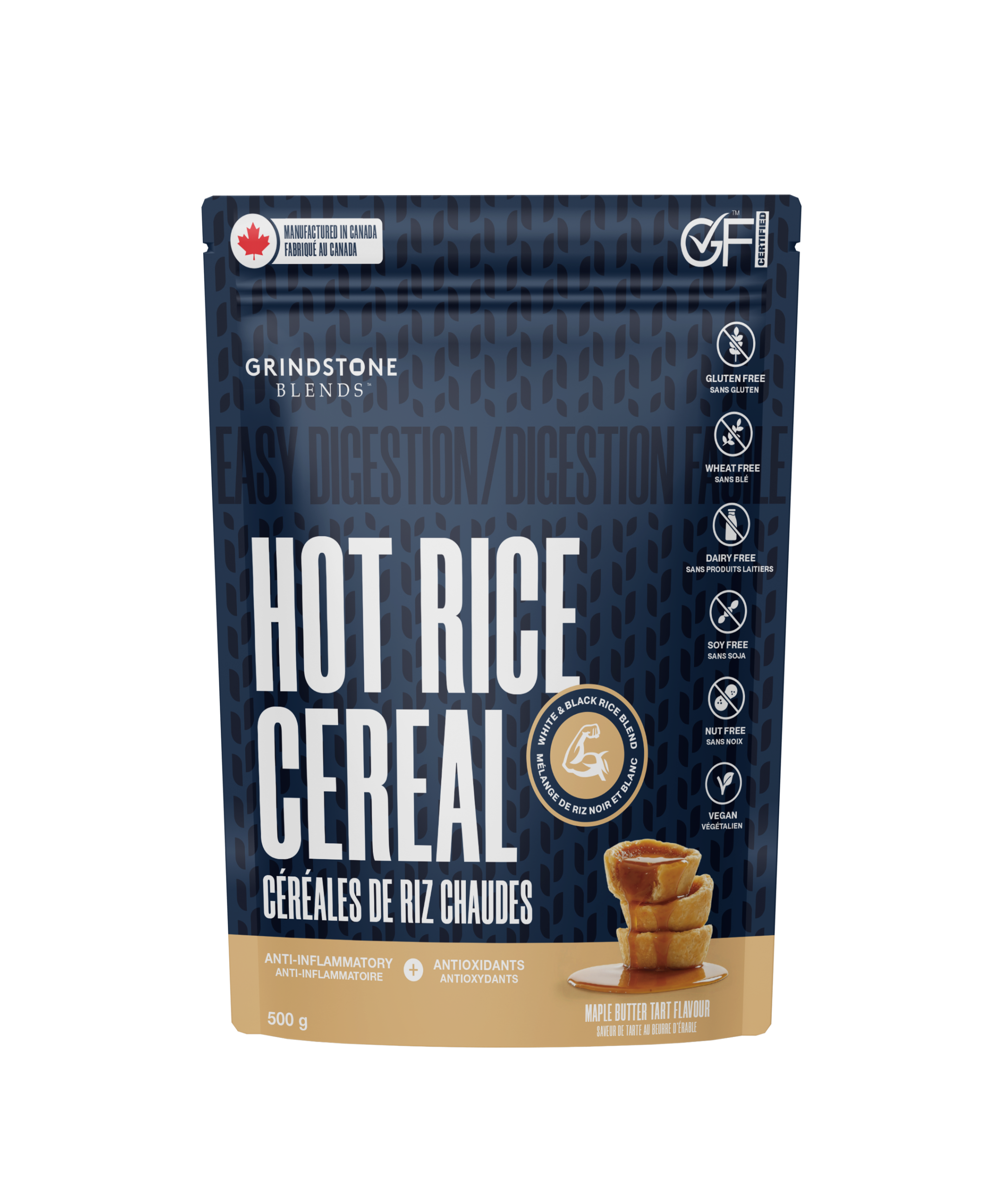 Grindstone Blended Cream of Rice Maple Butter Tart 500 gram package